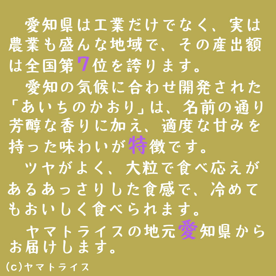 愛知県産あいちのかおり