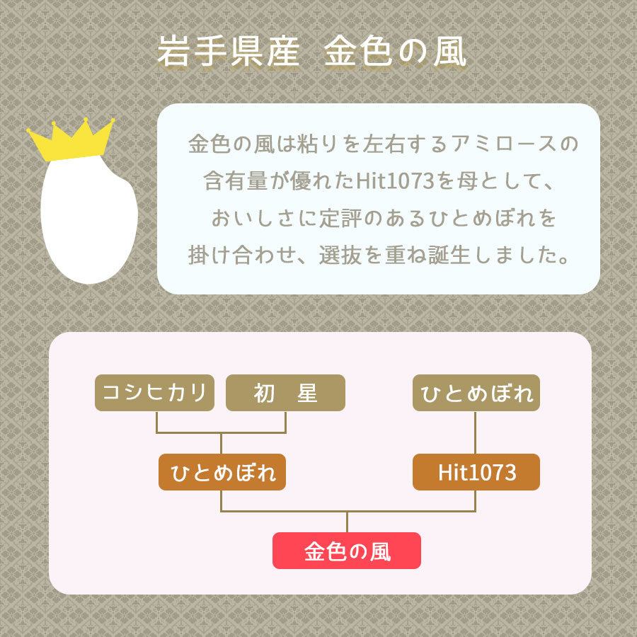 岩手県産金色の風系譜