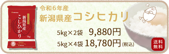 新米新潟県産コシヒカリ